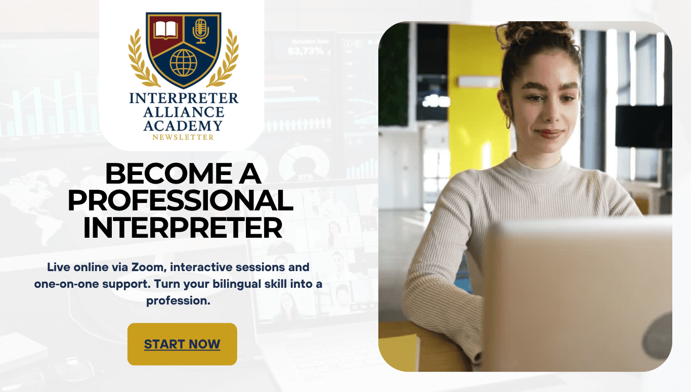 Captura de la landing page de Interpreter Alliance Academy
