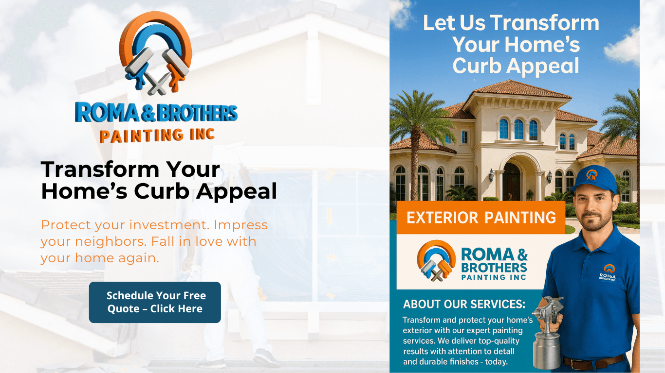 Captura de la landing page de Roma & Brothers Painting